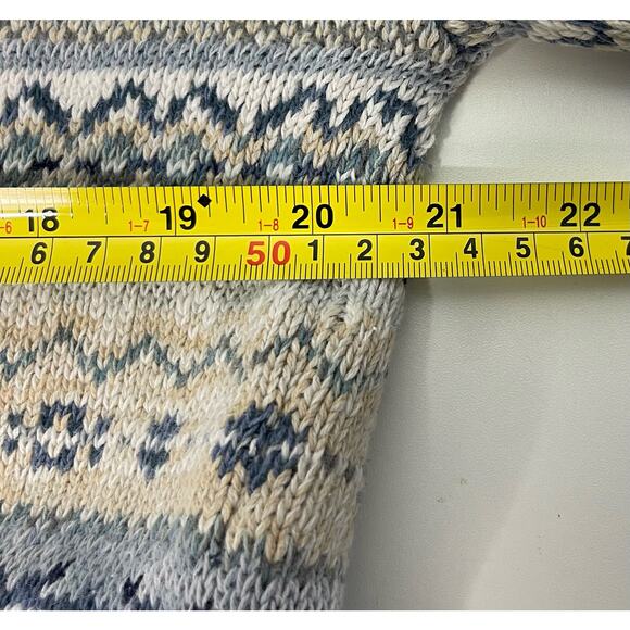 Vintage DD Sloane Acrylic Wool Blend Crewneck Tree Navy Sweater Size Medium R1 - Picture 8 of 8